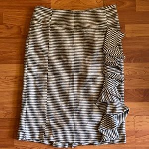 (Donating) Houndstooth Midi Skirt